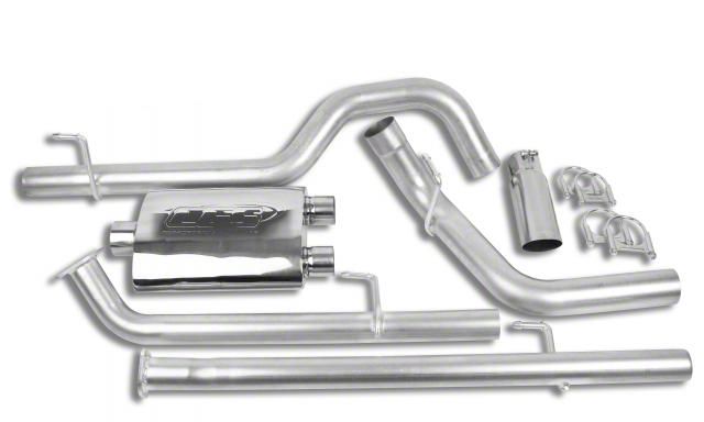 Flow II Stainless Performance Dual Exhaust Kit Chrome Tips for 07-08 Dodge Ram